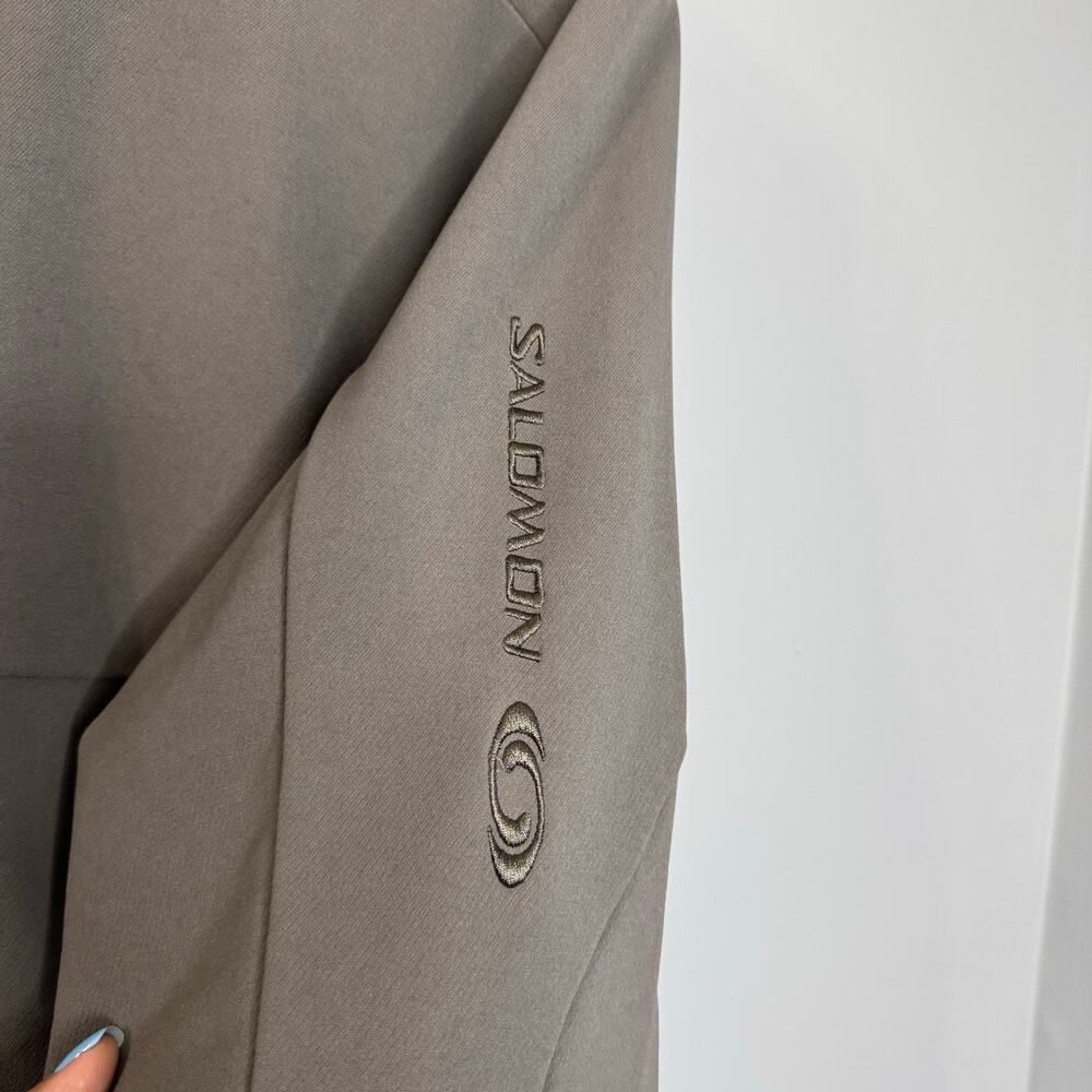 Salomon Gray Soft Shell Full Zip Jacket Grey Men'… - image 5